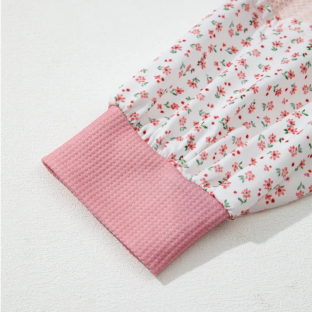 Floral Pink Women's Top - Picture 4 of 4